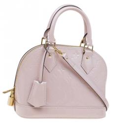 Pre Owned Louis Vuitton Rose Angelique Monogram Vernis Alma BB Bag