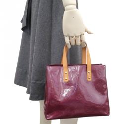 Pre Owned Louis Vuitton Indian Rose Monogram Vernis Reade PM Tote Bag