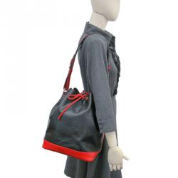 Pre Owned Louis Vuitton Bi Color Epi Leather Noe Bag
