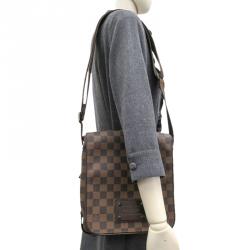 Pre Owned Louis Vuitton Damier Ebene Canvas Brooklyn PM Bag