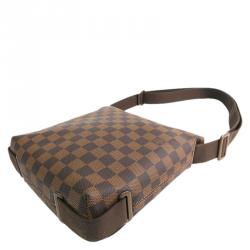 Pre Owned Louis Vuitton Damier Ebene Canvas Brooklyn PM Bag