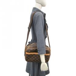 Pre Owned Louis Vuitton Monogram Canvas Reporter PM Bag