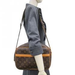 Pre Owned Louis Vuitton Monogram Canvas Reporter PM Bag