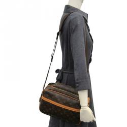 Pre Owned Louis Vuitton Monogram Canvas Reporter PM Bag