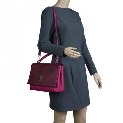 مملوكة مسبقًا Louis Vuitton Burgundy/Red Leather Lockme II Bag