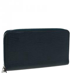 Louis Vuitton Dark Green Epi Leather Long Zippy Organizer Wallet