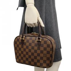 Pre Owned Louis Vuitton Damier Ebene Canvas Sarria Mini Top Handle Bag