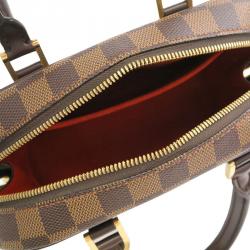 Pre Owned Louis Vuitton Damier Ebene Canvas Sarria Mini Top Handle Bag