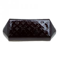 Pre Owned Louis Vuitton Amarante Monogram Vernis Sherwood PM Bag
