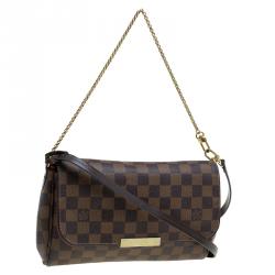 Pre Owned حقيبة لوي فيتون فيفوريت كانفاس دامييه أيبين MM