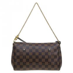 Pre Owned حقيبة لوي فيتون فيفوريت كانفاس دامييه أيبين MM