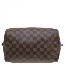 Pre Owned Louis Vuitton Damier Ebene Canvas Speedy 25 Bag