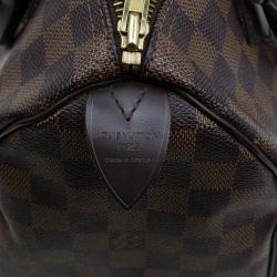 Pre Owned Louis Vuitton Damier Ebene Canvas Speedy 25 Bag