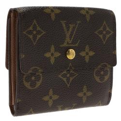 Pre Owned محفظة لوي فيتون ثلاثية الطيات كانفاس مونوغرامي