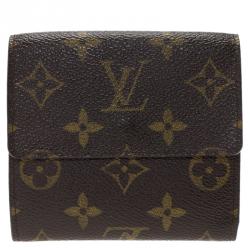 Pre Owned محفظة لوي فيتون ثلاثية الطيات كانفاس مونوغرامي