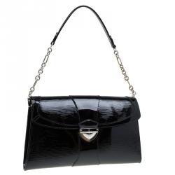 مملوكة مسبقًا حقيبة لوي فيتون لينا جلد أيبي إليكتريك سوداء