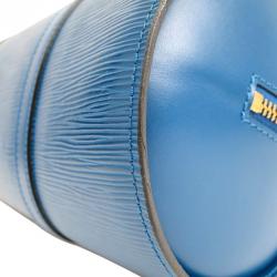 مملوكة مسبقًا حقيبة كتف لوي فيتون توليدو سوفلوت جلد إيبي أزرق
