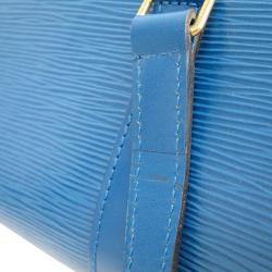مملوكة مسبقًا حقيبة كتف لوي فيتون توليدو سوفلوت جلد إيبي أزرق