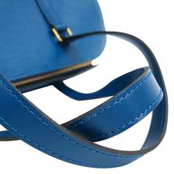 مملوكة مسبقًا حقيبة كتف لوي فيتون توليدو سوفلوت جلد إيبي أزرق