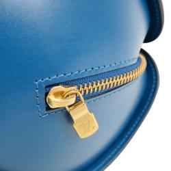 مملوكة مسبقًا حقيبة كتف لوي فيتون توليدو سوفلوت جلد إيبي أزرق