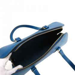 مملوكة مسبقًا حقيبة كتف لوي فيتون توليدو سوفلوت جلد إيبي أزرق
