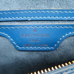 مملوكة مسبقًا حقيبة كتف لوي فيتون توليدو سوفلوت جلد إيبي أزرق