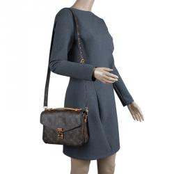 Pre Owned Louis Vuitton Monogram Canvas Pochette Metis Bag