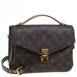 Pre Owned Louis Vuitton Monogram Canvas Pochette Metis Bag