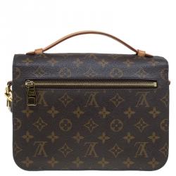 Pre Owned Louis Vuitton Monogram Canvas Pochette Metis Bag