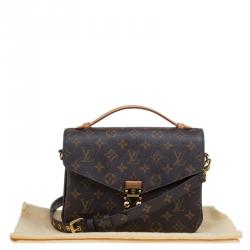 Pre Owned Louis Vuitton Monogram Canvas Pochette Metis Bag