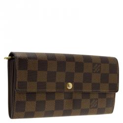 Louis Vuitton Damier Ebene Canvas Sarah Wallet