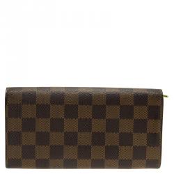 Louis Vuitton Damier Ebene Canvas Sarah Wallet
