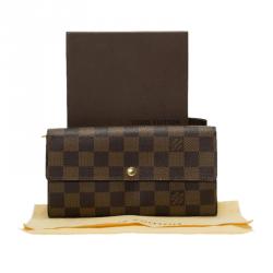 Louis Vuitton Damier Ebene Canvas Sarah Wallet