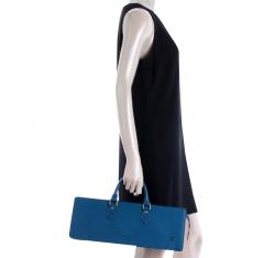 Used] LOUIS VUITTON Sunjack Handbag Toledo Blue Leather (with LV
