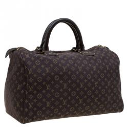 Pre Owned Louis Vuitton Fusain Monogram Idylle Speedy 30 Bag