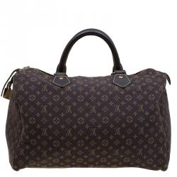 Pre Owned Louis Vuitton Fusain Monogram Idylle Speedy 30 Bag