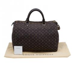 Pre Owned Louis Vuitton Fusain Monogram Idylle Speedy 30 Bag