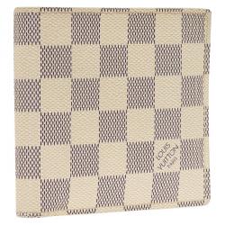 مملوكة مسبقًا محفظة لوي فيتون طية مزدوجة ماركو كانفاس آزور دامييه