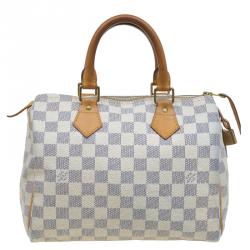 Pre Owned Louis Vuitton Damier Azur Canvas Speedy 25