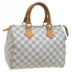 Pre Owned Louis Vuitton Damier Azur Canvas Speedy 25
