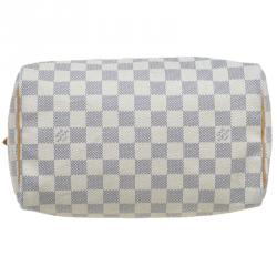Pre Owned Louis Vuitton Damier Azur Canvas Speedy 25