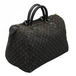 Louis Vuitton Ebene Monogram Mini Lin Speedy 30