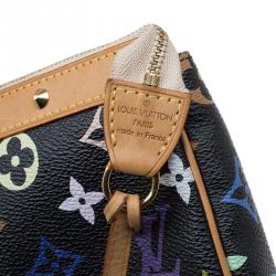 Pre Owned Louis Vuitton Black Multicolor Monogram Canvas Pochette Accessories