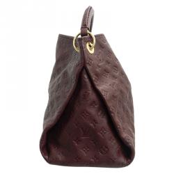 Artsy leather handbag Louis Vuitton Burgundy in Leather - 22143946