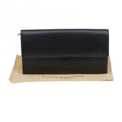 Louis Vuitton Black Epi Leather Sarah Continental Wallet