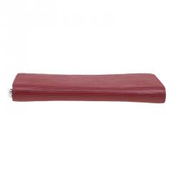 Pre Owned Louis Vuitton Carmine Epi Leather Zippy Wallet