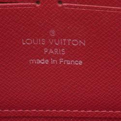 Pre Owned Louis Vuitton Carmine Epi Leather Zippy Wallet