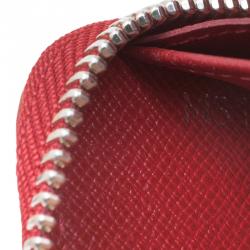 Pre Owned Louis Vuitton Carmine Epi Leather Zippy Wallet