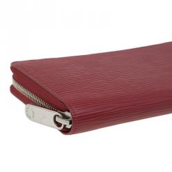 Pre Owned Louis Vuitton Carmine Epi Leather Zippy Wallet