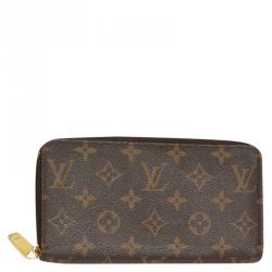 مملوكة مسبقًا Louis Vuitton Brown Monogram Canvas Zippy Wallet